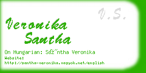 veronika santha business card